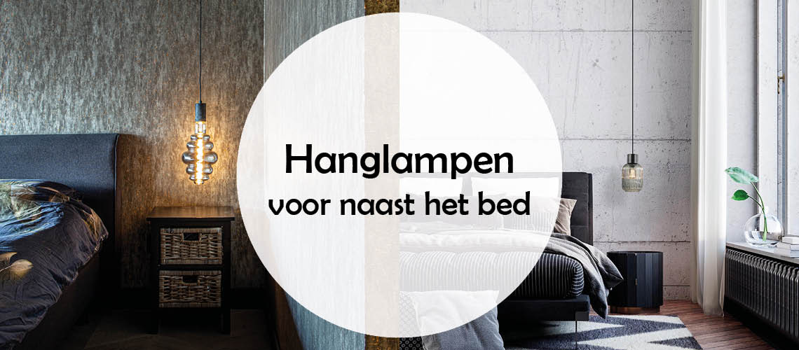 Weer eens wat anders, hanglampjes naast het bed!
